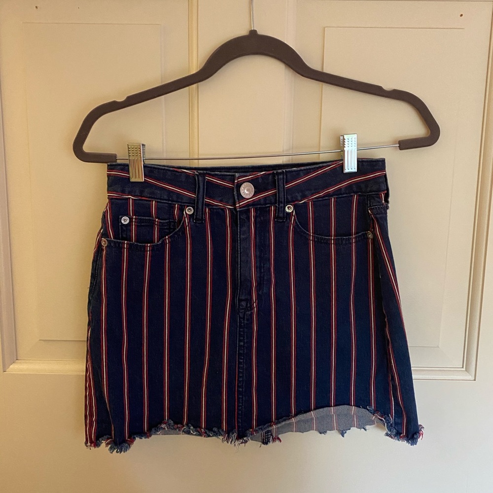 american eagle denim skirt